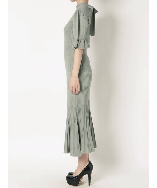 RESEXXY（リゼクシー）の「スリーブデザインマーメイドワンピース（ワンピース・レディース・ブラック/ベージュ/ミント/モカ・FREE）」の20枚目の写真