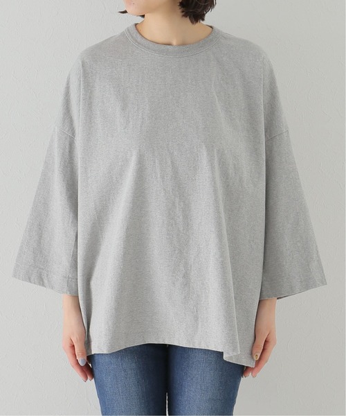 JOURNAL STANDARD LUXE（ジャーナルスタンダード　ラックス）の「オーガニックテンジク クルーネックプルオーバー（Tシャツ/カットソー・レディース・チャコールグレー/ブラウン・FREE）」の4枚目の写真