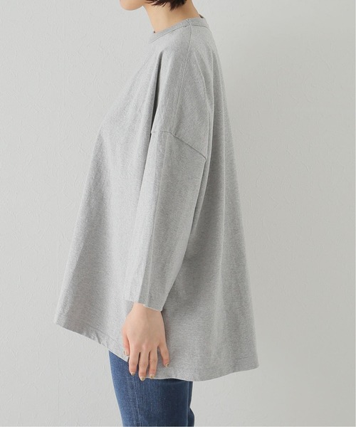 JOURNAL STANDARD LUXE（ジャーナルスタンダード　ラックス）の「オーガニックテンジク クルーネックプルオーバー（Tシャツ/カットソー・レディース・チャコールグレー/ブラウン・FREE）」の5枚目の写真