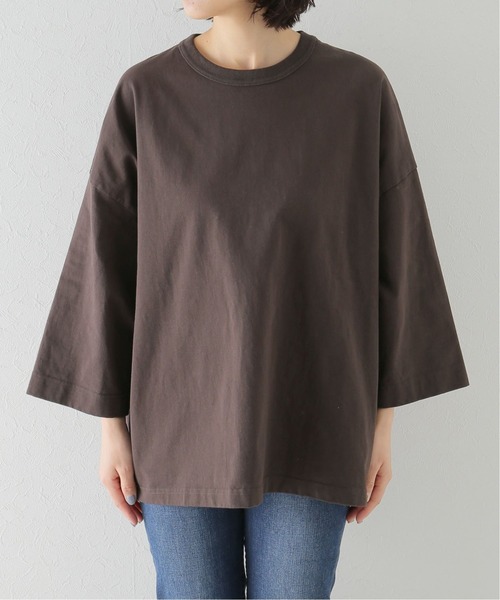 JOURNAL STANDARD LUXE（ジャーナルスタンダード　ラックス）の「オーガニックテンジク クルーネックプルオーバー（Tシャツ/カットソー・レディース・チャコールグレー/ブラウン・FREE）」の15枚目の写真