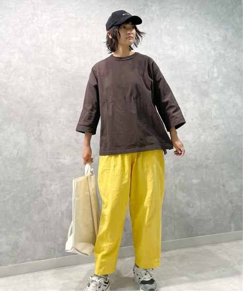 JOURNAL STANDARD LUXE（ジャーナルスタンダード　ラックス）の「オーガニックテンジク クルーネックプルオーバー（Tシャツ/カットソー・レディース・チャコールグレー/ブラウン・FREE）」の19枚目の写真