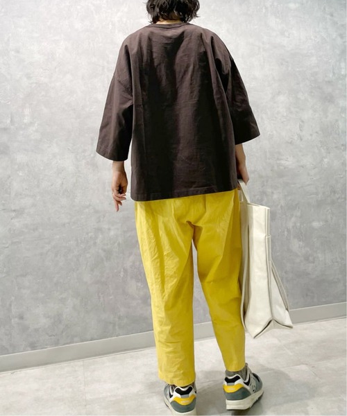 JOURNAL STANDARD LUXE（ジャーナルスタンダード　ラックス）の「オーガニックテンジク クルーネックプルオーバー（Tシャツ/カットソー・レディース・チャコールグレー/ブラウン・FREE）」の3枚目の写真