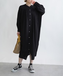 PICCIN | ノーカラーギャザーワンピース(ワンピース)