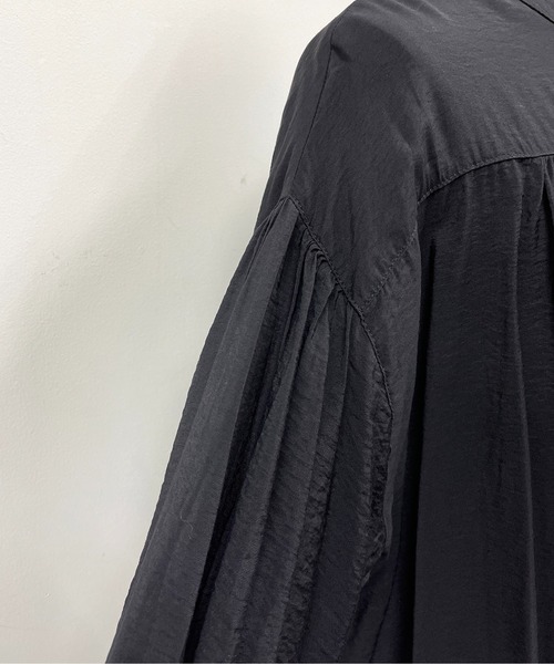 PICCIN（ピッチン）の「ノーカラーギャザーワンピース（ワンピース・レディース・ピンク/ブラック/ブルー・M）」の14枚目の写真