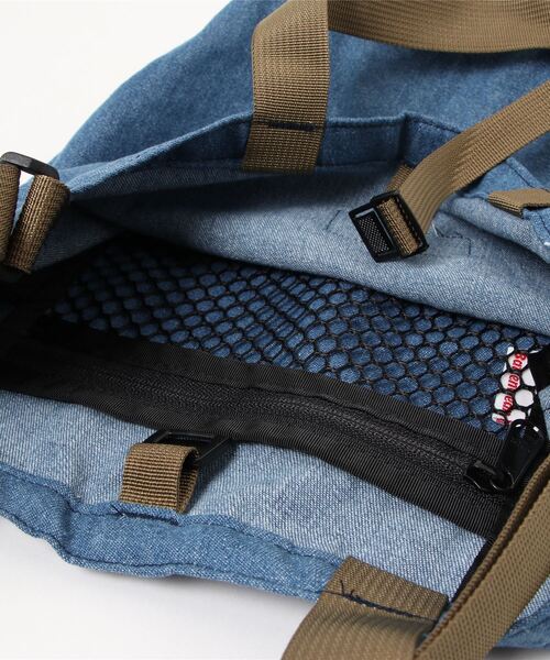 Battenwear(バテンウエア)の「【Battenwear/バテンウェア】米国製パッカブルコットントート/Mini Packable Tote(トートバッグ・メンズ・ストーン/オリーブドラブ/ブルー系その他・ONE SIZE)」の5枚目の写真