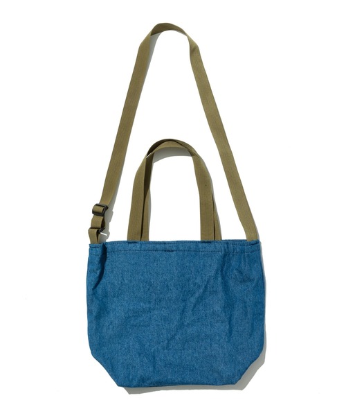 Battenwear(バテンウエア)の「【Battenwear/バテンウェア】米国製パッカブルコットントート/Mini Packable Tote(トートバッグ・メンズ・ストーン/オリーブドラブ/ブルー系その他・ONE SIZE)」の19枚目の写真