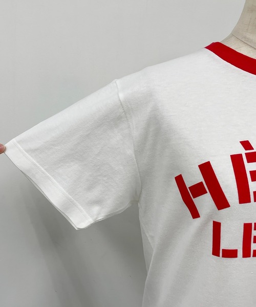 PICCIN（ピッチン）の「HERBISイタリアンフロッキーリンガーカラーTシャツ（Tシャツ/カットソー・レディース・ブラック/レッド・M）」の7枚目の写真