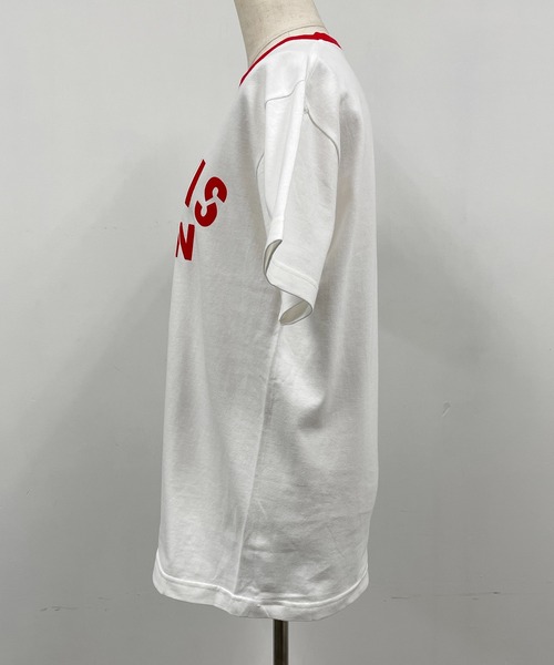 PICCIN（ピッチン）の「HERBISイタリアンフロッキーリンガーカラーTシャツ（Tシャツ/カットソー・レディース・ブラック/レッド・M）」の10枚目の写真