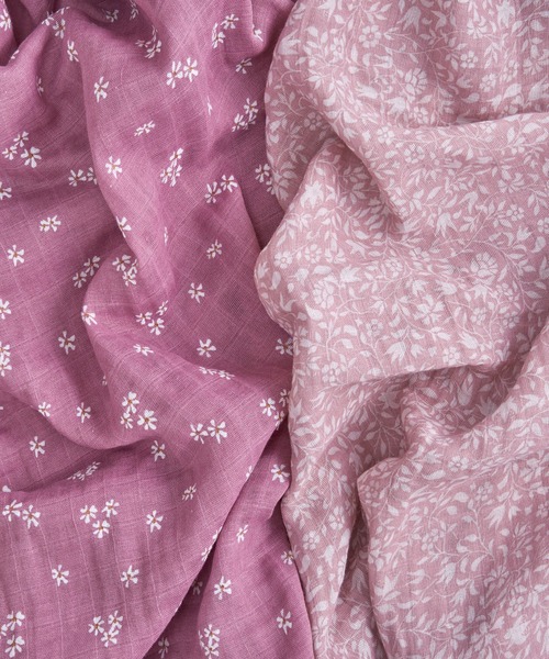 aden + anais （エイデンアンドアネイ）の「スワドル オーガニック 2枚入り（おくるみ・キッズ・ホワイト×ネイビー/アッシュブラウン/ホワイト×グリーン/ライトパープル/ライトピンク/オレンジ/グリーン/ライトブラウン・FREE）」の20枚目の写真