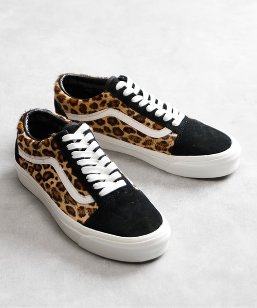 And A（アンドエー）の「VANS ヴァンズ / OLD SKOOL 36 DX オールドスクール ローカット スエード ハラコレザースニーカー レオパード（ヒョウ柄） / VN0A4BW3DJR_LPR（スニーカー・レディース・ホワイト×ブラック/レオパード・23.0cm/23.5cm/24.0cm/24.5cm）」の6枚目の写真