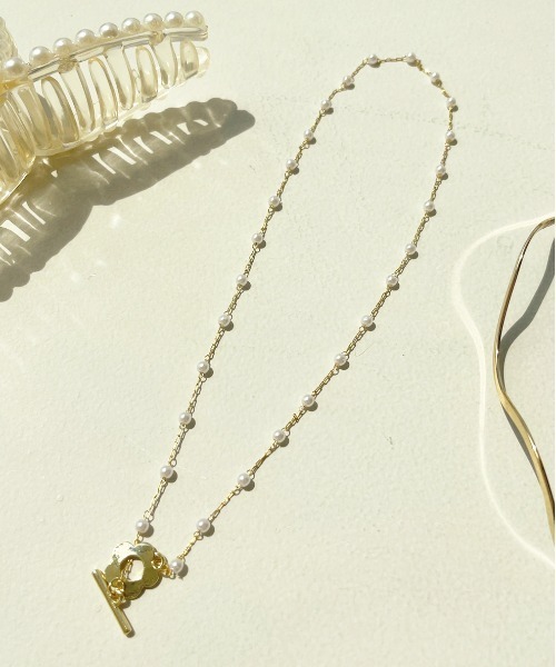 apres jour（アプレジュール）の「【apres jour×ARIAZ】フラワーステーションネックレス（ネックレス・レディース・ゴールド・FREE）」の3枚目の写真