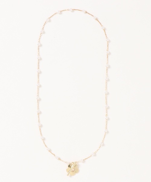 apres jour（アプレジュール）の「【apres jour×ARIAZ】フラワーステーションネックレス（ネックレス・レディース・ゴールド・FREE）」の4枚目の写真