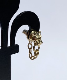 BIZARRE（ビザール）の「Bizarre ビザール フレグランスドパンサー2wayロングシルバー豹ピアス GOLD（ピアス（片耳用））」