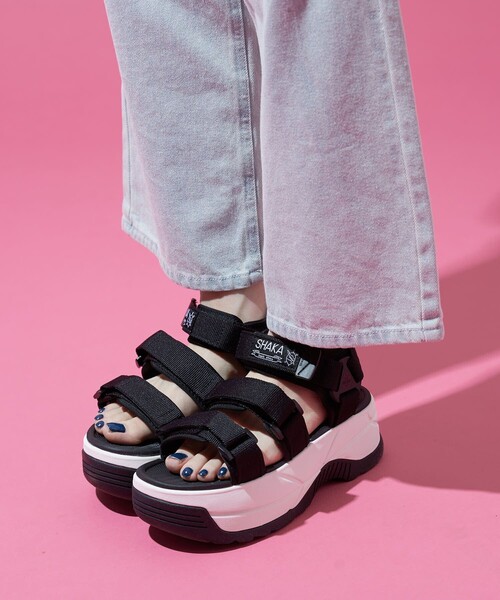SHAKA(シャカ)の「SHAKA/シャカ NEO BUNGY CHUNKY(サンダル・レディース・ブラック/オフホワイト・23.0cm/24.0cm)」の8枚目の写真