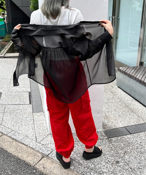 one way（ワンウェイ）の「ナイロンカーゴパンツ（カーゴパンツ・レディース・パープル/ダークグリーン/ホワイト/ブラック/レッド・FREE）」の16枚目の写真