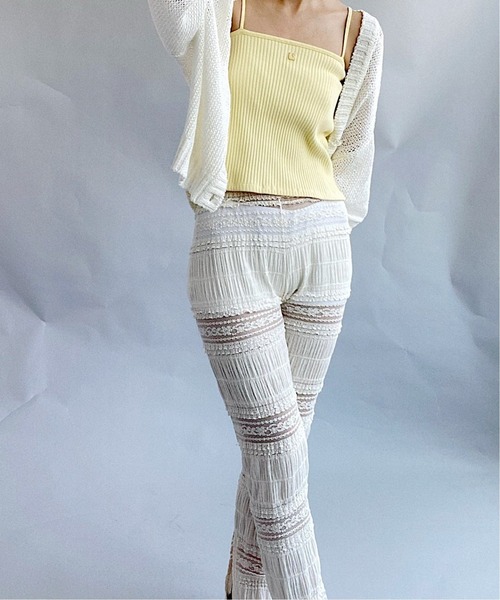 Charles Chaton（シャルルシャトン）の「C リブキャミソール（キャミソール・レディース・ピンク/イエロー/ネイビー・FREE）」の6枚目の写真