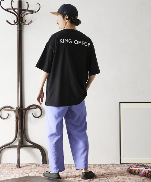 JOURNAL STANDARD relume（ジャーナルスタンダード　レリューム）の「セミワイド リネンイージーパンツ（その他パンツ・メンズ・ブラウン/グリーン/ブラックミックス/ブルー系その他・MEDIUM/LARGE）」の15枚目の写真