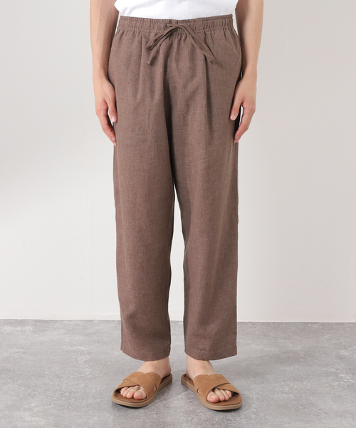 JOURNAL STANDARD relume（ジャーナルスタンダード　レリューム）の「セミワイド リネンイージーパンツ（その他パンツ・メンズ・ブラウン/グリーン/ブラックミックス/ブルー系その他・MEDIUM/LARGE）」の22枚目の写真