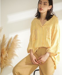 (GENE HEAVENS)シャイニードビーオープンカラーシャツ