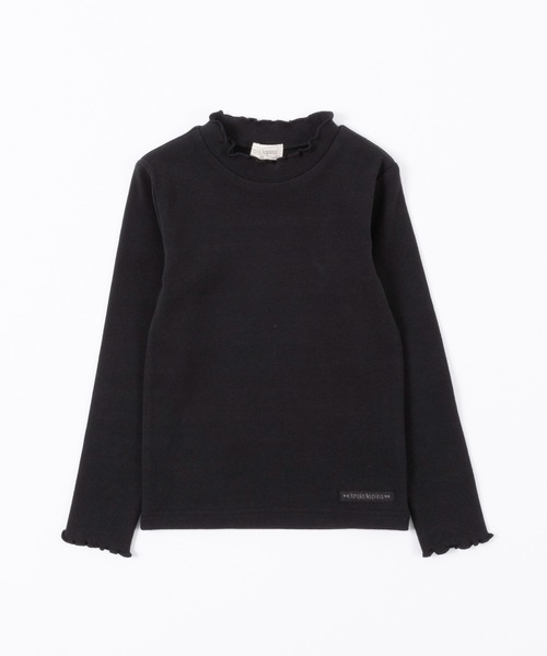 trois lapins kp(トロワラパンケーピー)の「フライス微起毛長袖Tシャツ(100~130)(Tシャツ/カットソー・キッズ・ブラック/オフホワイト/イエロー・110cm/100cm/120cm/130cm)」の3枚目の写真