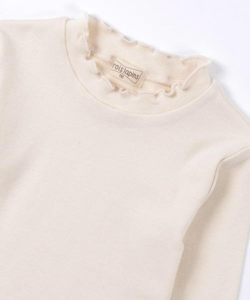 trois lapins kp(トロワラパンケーピー)の「フライス微起毛長袖Tシャツ(100~130)(Tシャツ/カットソー・キッズ・ブラック/オフホワイト/イエロー・110cm/100cm/120cm/130cm)」の8枚目の写真