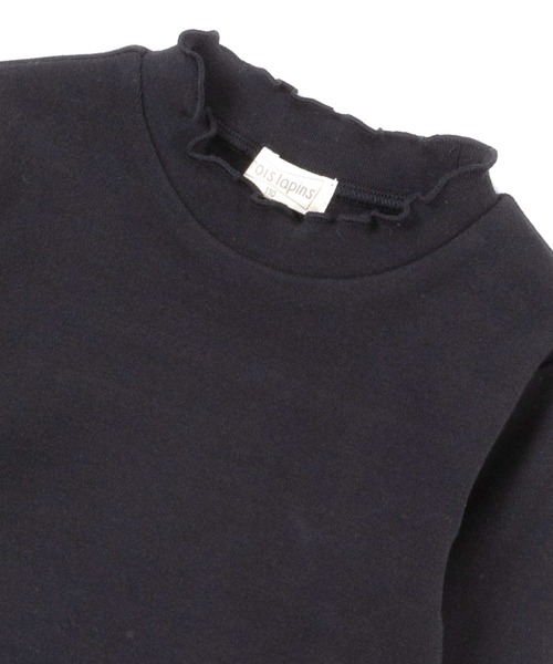 trois lapins kp(トロワラパンケーピー)の「フライス微起毛長袖Tシャツ(100~130)(Tシャツ/カットソー・キッズ・ブラック/オフホワイト/イエロー・110cm/100cm/120cm/130cm)」の10枚目の写真