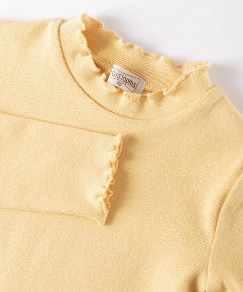 trois lapins kp(トロワラパンケーピー)の「フライス微起毛長袖Tシャツ(100~130)(Tシャツ/カットソー・キッズ・ブラック/オフホワイト/イエロー・110cm/100cm/120cm/130cm)」の5枚目の写真