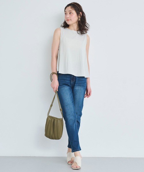 SALE【Alaia】ハイウエスト クロップド パンツ Lace Ladies パンツ クロップド丈ハイウエストフロントタック