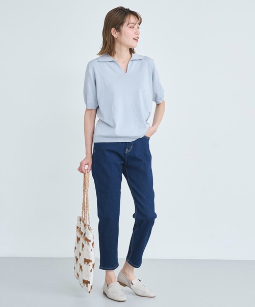 attiree(アティレー)の「【再入荷!!】【XS~4Lサイズ展開】大人気ハイウエスト テーパード クロップ デニム パンツ(デニムパンツ・レディース・インディゴブルー/ブルー/ネイビー/ライトブルー・LL/S/M/L/XS/MT/LT/3L/4L)」の16枚目の写真