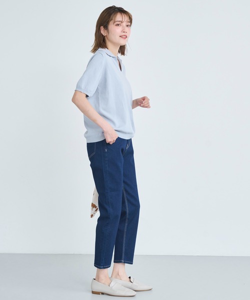 attiree(アティレー)の「【再入荷!!】【XS~4Lサイズ展開】大人気ハイウエスト テーパード クロップ デニム パンツ(デニムパンツ・レディース・インディゴブルー/ブルー/ネイビー/ライトブルー・LL/S/M/L/XS/MT/LT/3L/4L)」の17枚目の写真