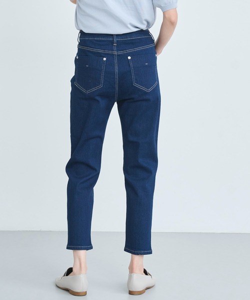 attiree(アティレー)の「【再入荷!!】【XS~4Lサイズ展開】大人気ハイウエスト テーパード クロップ デニム パンツ(デニムパンツ・レディース・インディゴブルー/ブルー/ネイビー/ライトブルー・LL/S/M/L/XS/MT/LT/3L/4L)」の10枚目の写真