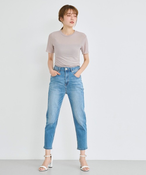 SALE【Alaia】ハイウエスト クロップド パンツ ALAIA】ハイウエスト クロップド パンツ