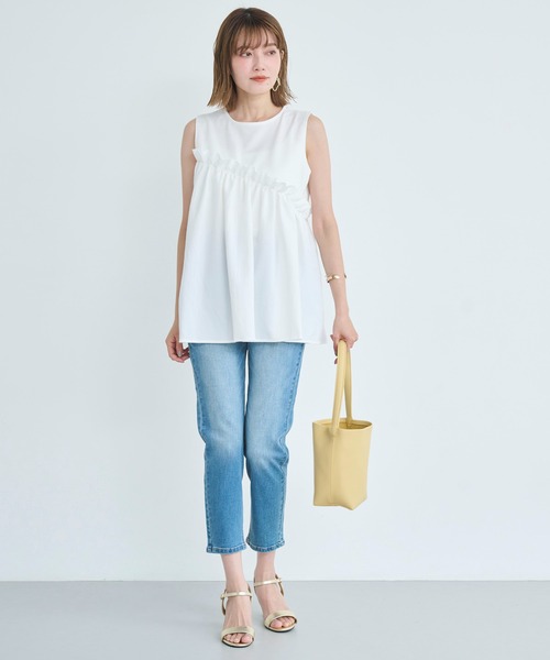 attiree(アティレー)の「【再入荷!!】【XS~4Lサイズ展開】大人気ハイウエスト テーパード クロップ デニム パンツ(デニムパンツ・レディース・インディゴブルー/ブルー/ネイビー/ライトブルー・LL/S/M/L/XS/MT/LT/3L/4L)」の22枚目の写真