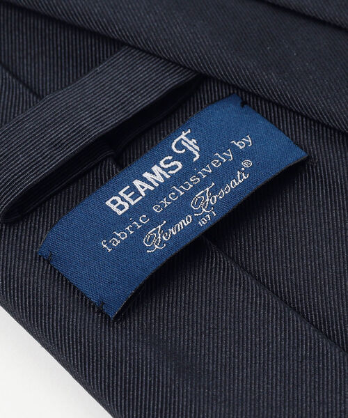 BEAMS F FERMO FOSSATI ツイル ソリッド ネクタイ ネイビー BEAMS F / Fermo Fossati ソリッド ネクタイ BEAMS F別注 Fermo