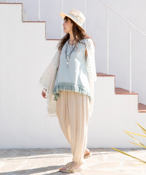 チャイハネ（チャイハネ）の「【チャイハネ】ホーリーUVカーディガン（カーディガン/ボレロ・レディース・ホワイト/ピンク/オレンジ/ブルー/グリーン・FREE）」の18枚目の写真