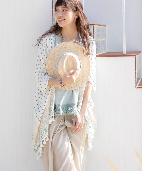 チャイハネ（チャイハネ）の「【チャイハネ】ホーリーUVカーディガン（カーディガン/ボレロ・レディース・ホワイト/ピンク/オレンジ/ブルー/グリーン・FREE）」の15枚目の写真