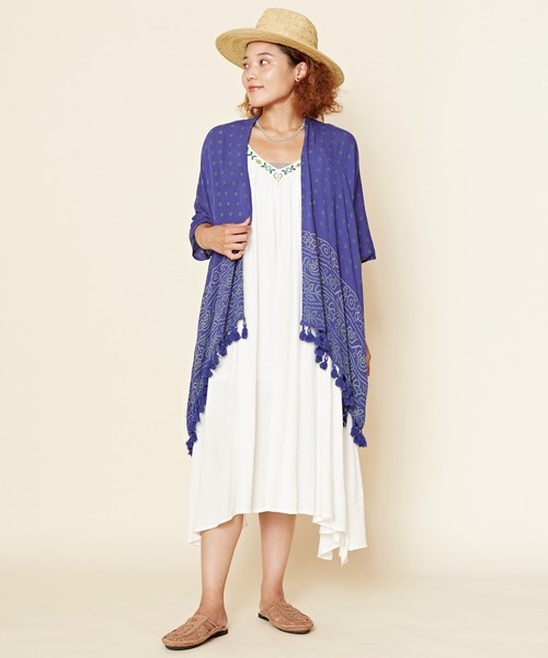 チャイハネ（チャイハネ）の「【チャイハネ】ホーリーUVカーディガン（カーディガン/ボレロ・レディース・ホワイト/ピンク/オレンジ/ブルー/グリーン・FREE）」の21枚目の写真