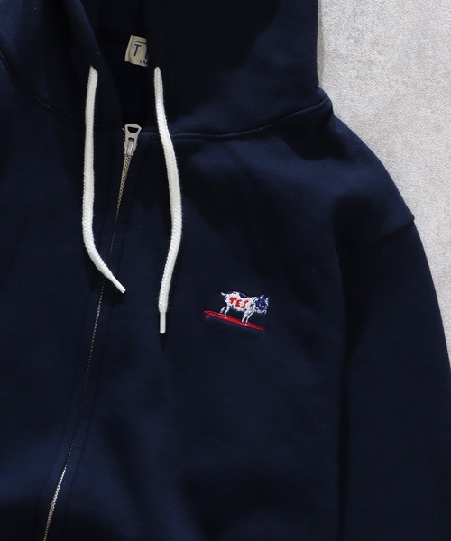 The Endless Summer(エンドレスサマー)の「TES HUNTINGTON SWEAT ZIP PARKA / ジップパーカー(パーカー・メンズ・グレー/ホワイト/ネイビー/ブラック・LARGE/X-LARGE/MEDIUM)」の4枚目の写真