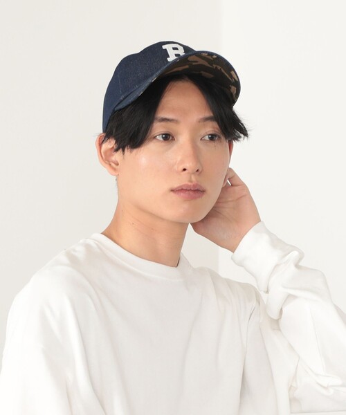 BEAMS HEART（ビームスハート）の「フェルト Bロゴ キャップ（キャップ・メンズ・ブラック/ネイビー/インディゴブルー・ONE SIZE）」の9枚目の写真