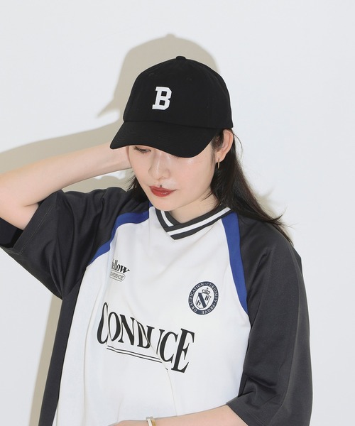 BEAMS HEART（ビームスハート）の「フェルト Bロゴ キャップ（キャップ・メンズ・ブラック/ネイビー/インディゴブルー・ONE SIZE）」の4枚目の写真