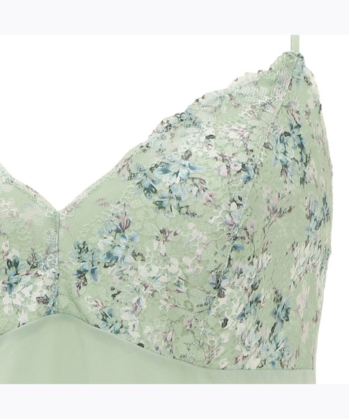 AMOSTYLE BY Triumph(アモスタイルバイトリンプ)の「ロングキャミソール クワイエット ペインティング AMST1405 L.CAMI JX(その他アンダーウェア/インナー・レディース・ブルー/グリーン・M/L)」の5枚目の写真