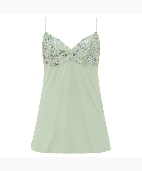 AMOSTYLE BY Triumph(アモスタイルバイトリンプ)の「ロングキャミソール クワイエット ペインティング AMST1405 L.CAMI JX(その他アンダーウェア/インナー・レディース・ブルー/グリーン・M/L)」の8枚目の写真