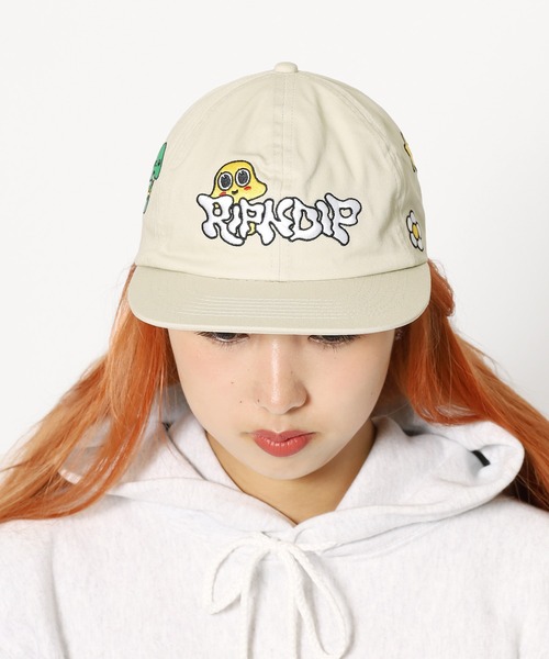 RIPNDIP（リップンディップ）の「RIPNDIP/リップンディップ Shroom Mania Strapback キャップ（キャップ・メンズ・ベージュ・FREE）」の10枚目の写真