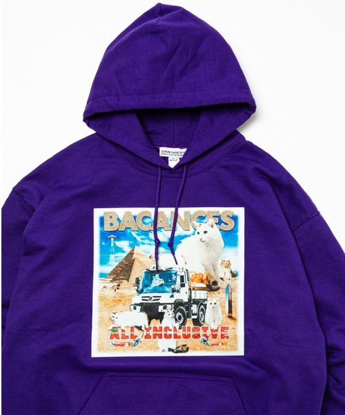 BEAVER（ビーバー）の「BACANCES ALL INCLUSIVE/バカンスオールインクルーシブ　BC HOODIE ITWS PYRAMID BC012205（パーカー・メンズ・ブラック/パープル/オリーブ・MEDIUM/LARGE/X-LARGE）」の8枚目の写真