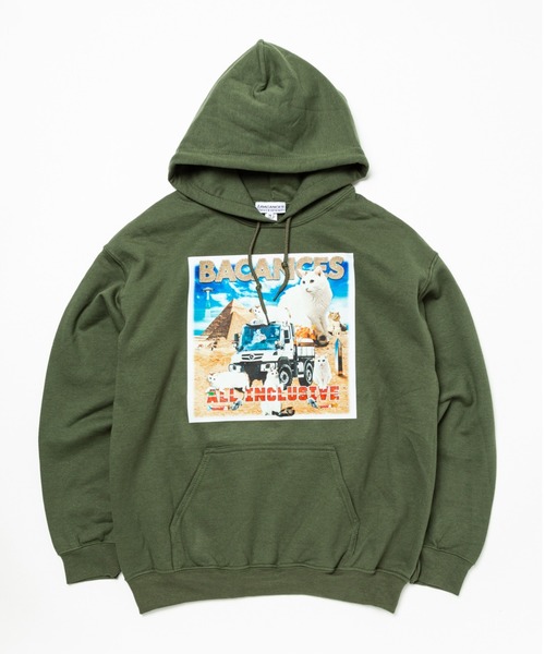 BEAVER（ビーバー）の「BACANCES ALL INCLUSIVE/バカンスオールインクルーシブ　BC HOODIE ITWS PYRAMID BC012205（パーカー・メンズ・ブラック/パープル/オリーブ・MEDIUM/LARGE/X-LARGE）」の10枚目の写真