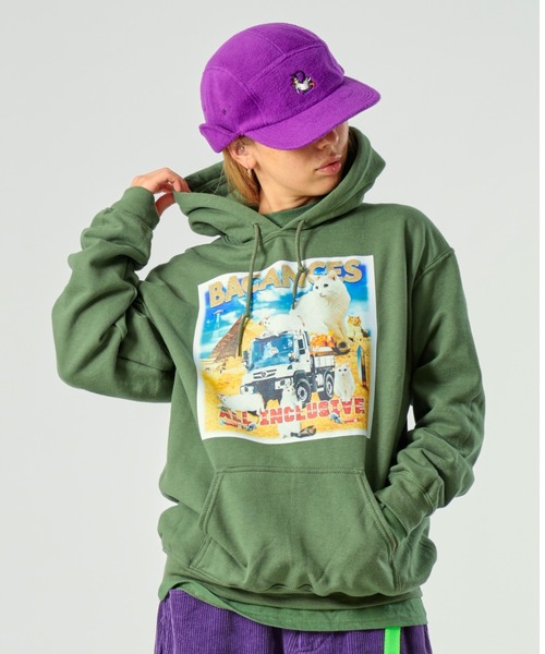 BEAVER（ビーバー）の「BACANCES ALL INCLUSIVE/バカンスオールインクルーシブ　BC HOODIE ITWS PYRAMID BC012205（パーカー・メンズ・ブラック/パープル/オリーブ・MEDIUM/LARGE/X-LARGE）」の12枚目の写真