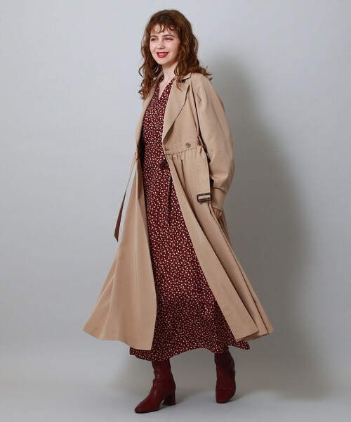DEICY（デイシー）の「ギャザードレストレンチコート（トレンチコート・レディース・レッド/ベージュ・FREE）」の17枚目の写真