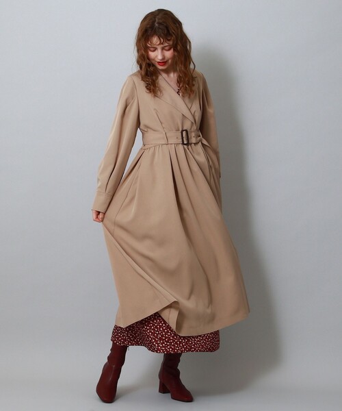 DEICY（デイシー）の「ギャザードレストレンチコート（トレンチコート・レディース・レッド/ベージュ・FREE）」の18枚目の写真