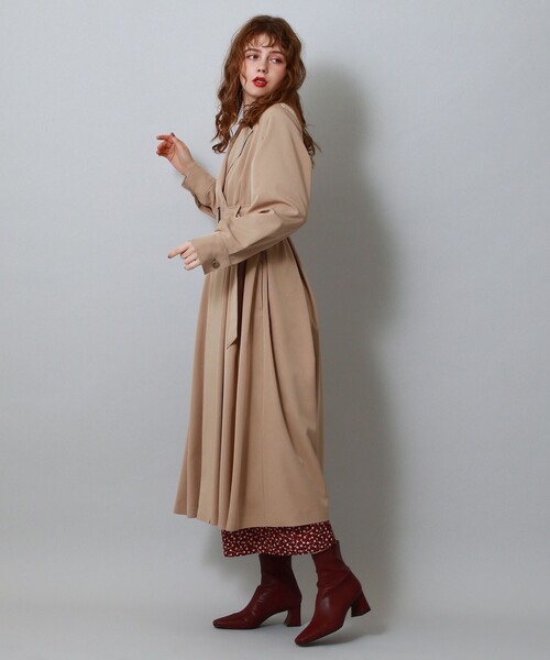 DEICY（デイシー）の「ギャザードレストレンチコート（トレンチコート・レディース・レッド/ベージュ・FREE）」の19枚目の写真