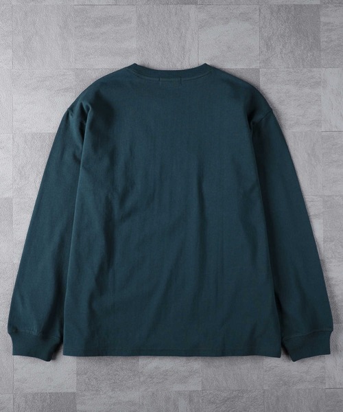 BACK NUMBER（バックナンバー）の「【BACK NUMBER】刺繍プリントロンＴ（Tシャツ/カットソー・メンズ・ワイン/ブラック×ブルー/ブラック/ネイビー/ホワイト/グリーン・M/XL/L）」の16枚目の写真